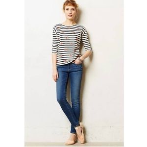 Anthropologie Pilcro and the Letterpress Serif Skinny Jeans in Medium Wash sz 28